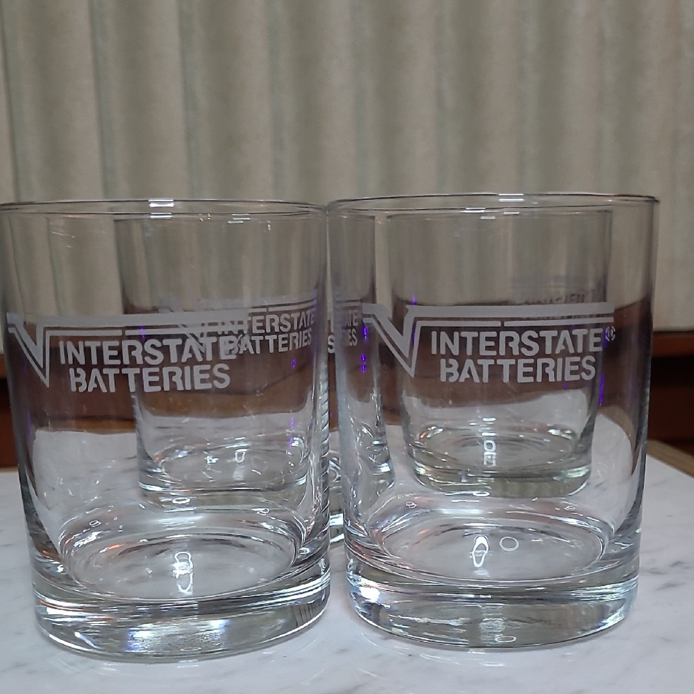 Clear Glass Rock Glass Set Of 4 Interstate Batteries (111)
